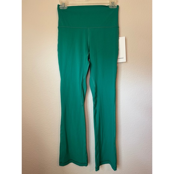 Lululemon Align Mini Flare Pants XS Short Emerald Green Size 6 - Picture 1 of 3